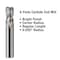 Gs Tooling 1/4" Dia x 1/4" Shank 0.020" Radius 4-Flute Reg Length Corner Radius Blue Series Carbide End Mills 101178 - alternate 5